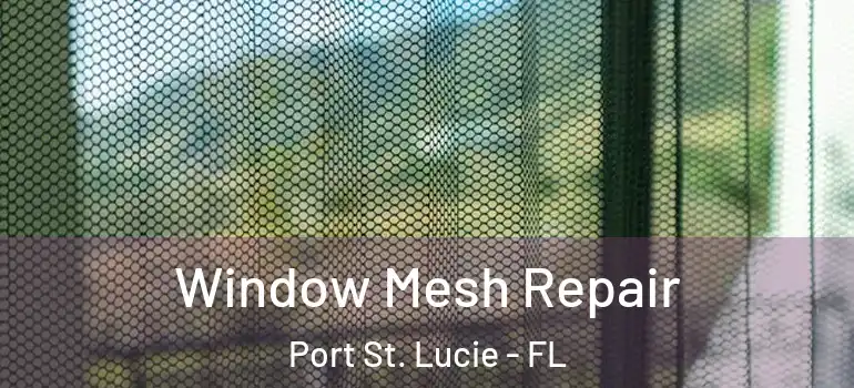  Window Mesh Repair Port St. Lucie - FL